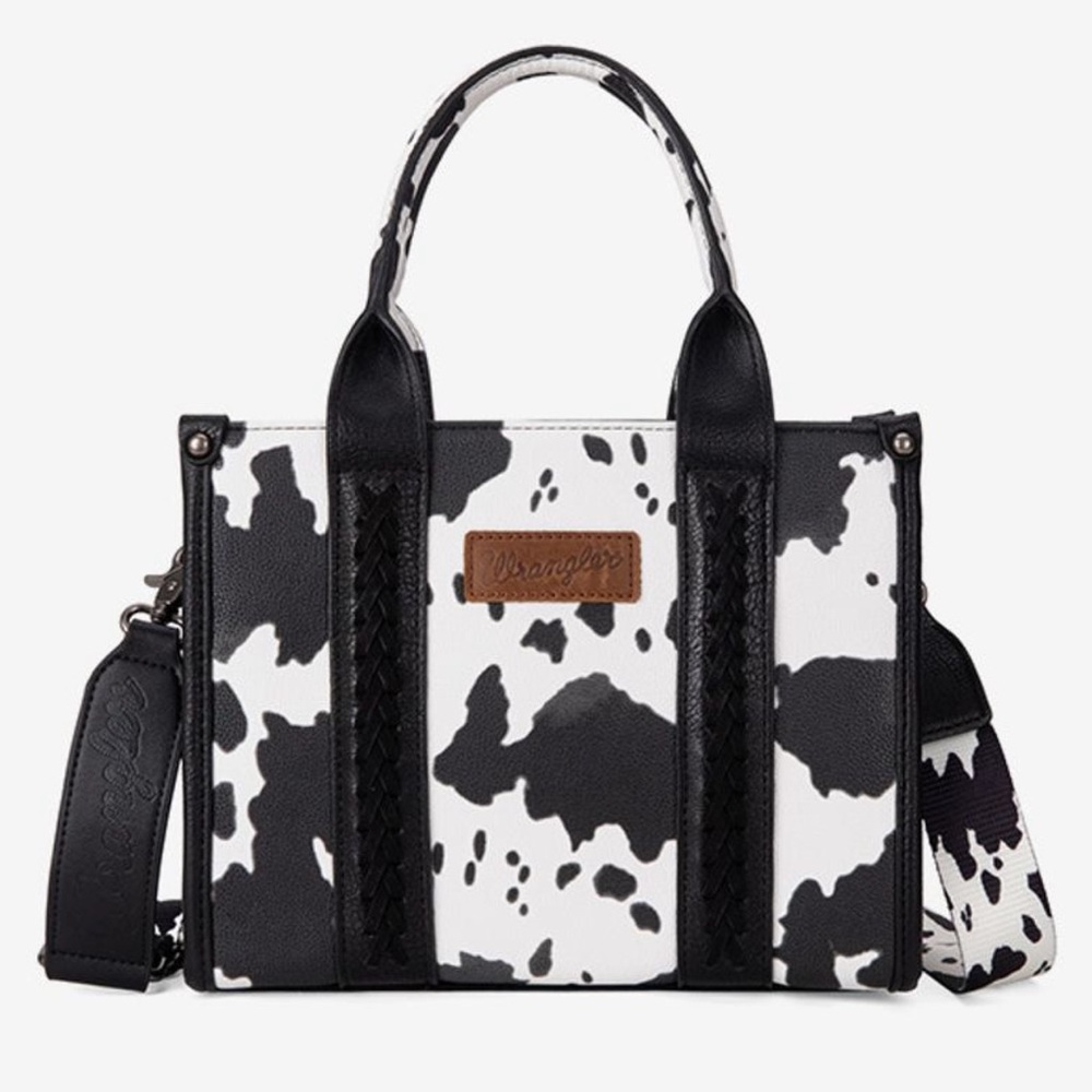Cowprint small tote bag see second picture for dimensions